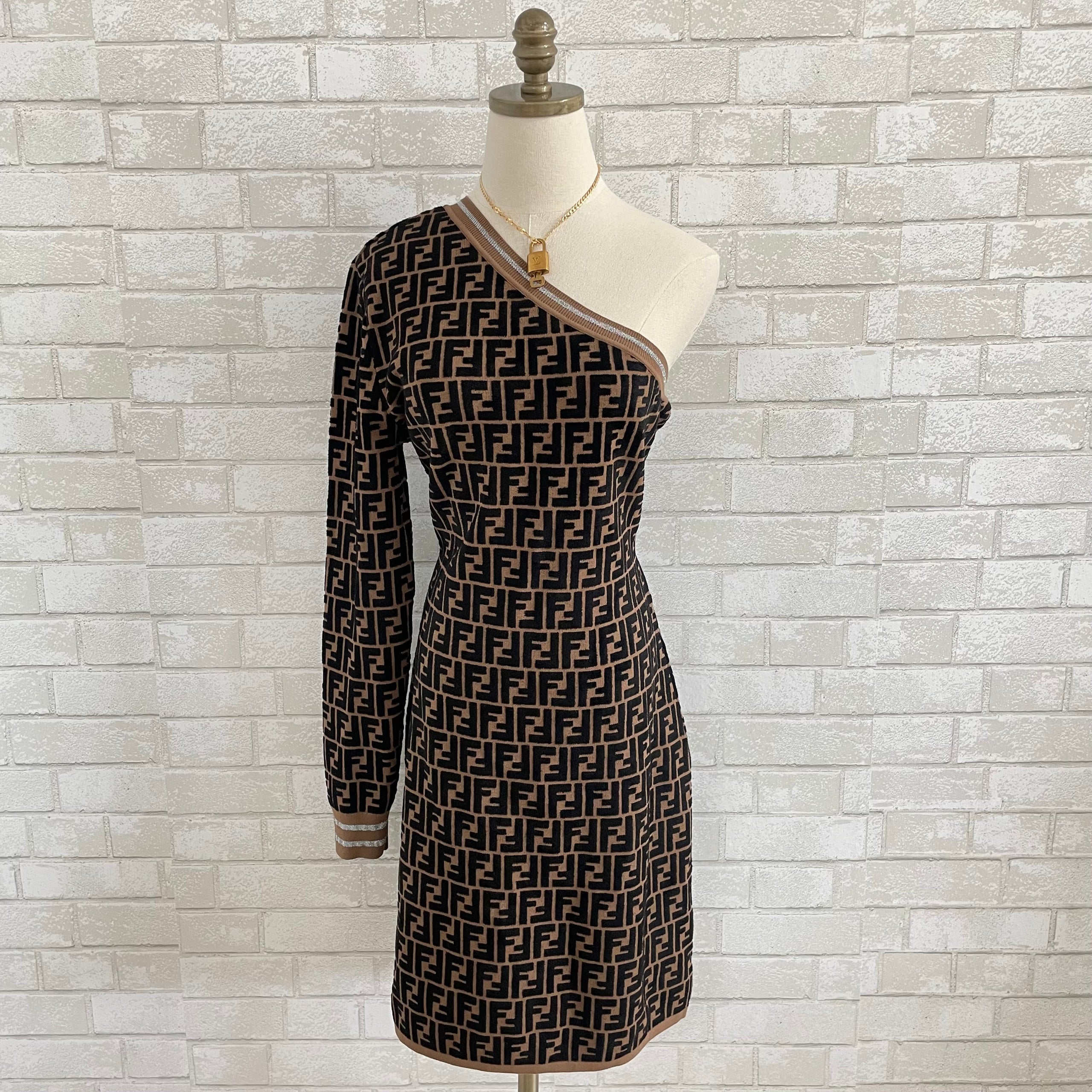 Fendi Logo Dress 46 Detox Designer Resale Boutique