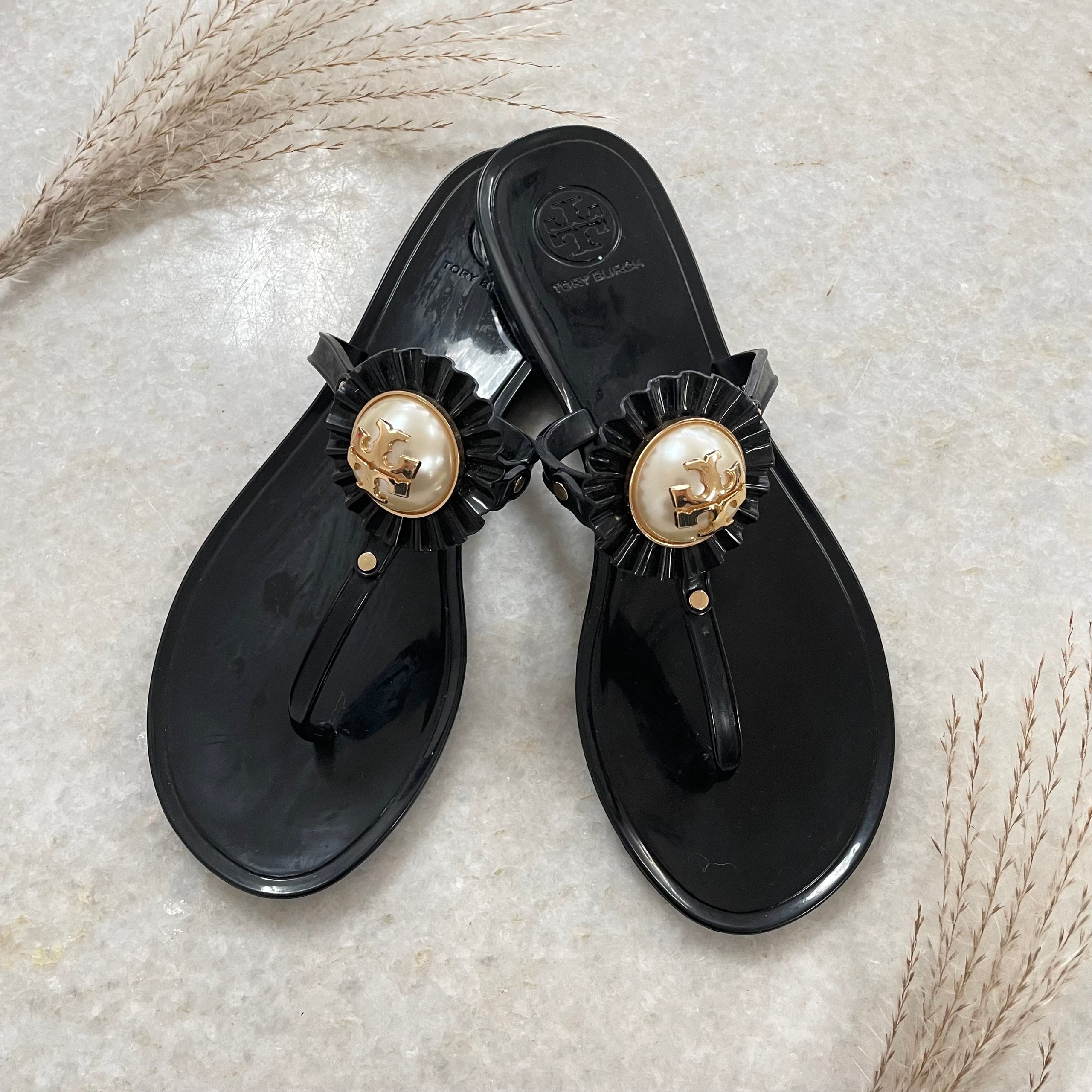 Tory Burch Jelly Sandals 6 Detox Designer Resale Boutique