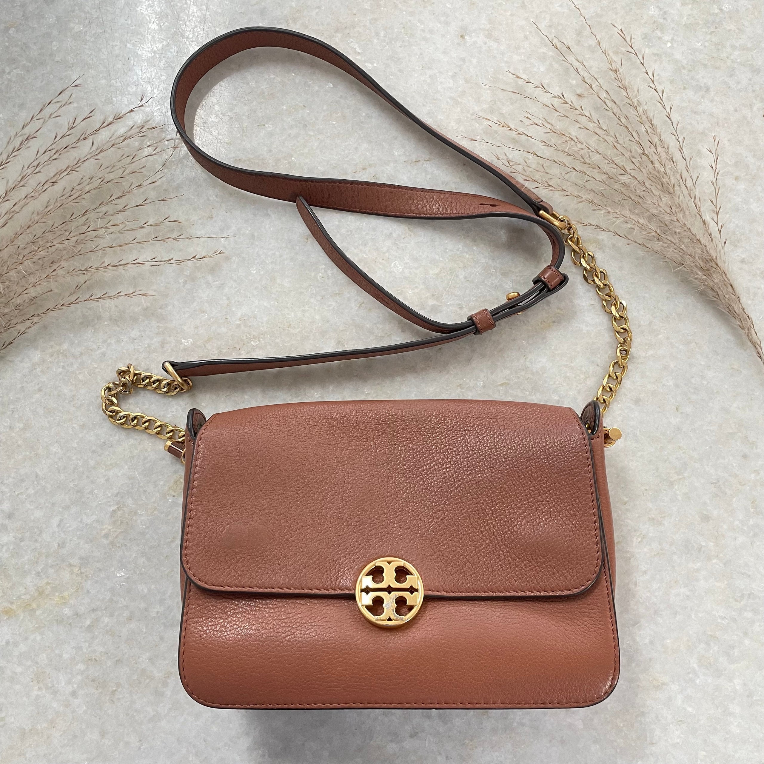 Tory Burch Brown Crossbody Bag Detox Designer Resale Boutique