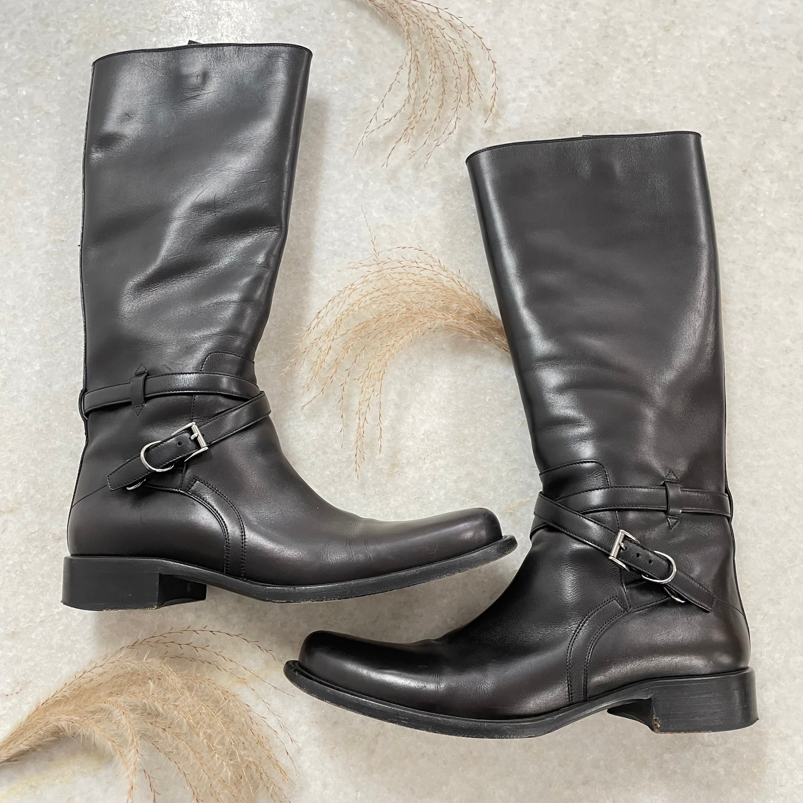 PRA high boots black cowhide 479030