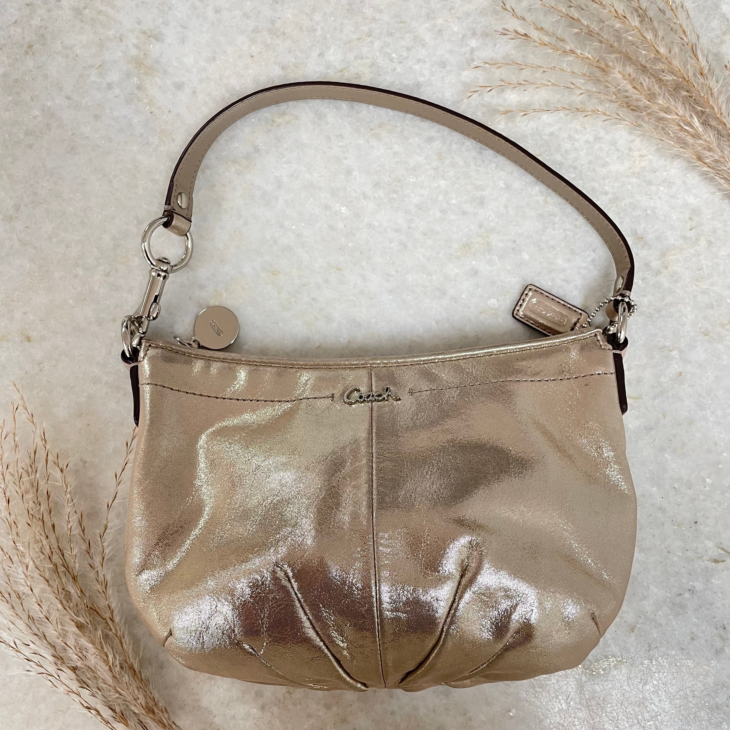 Coach Gold Small Bag Detox Designer Resale Boutique