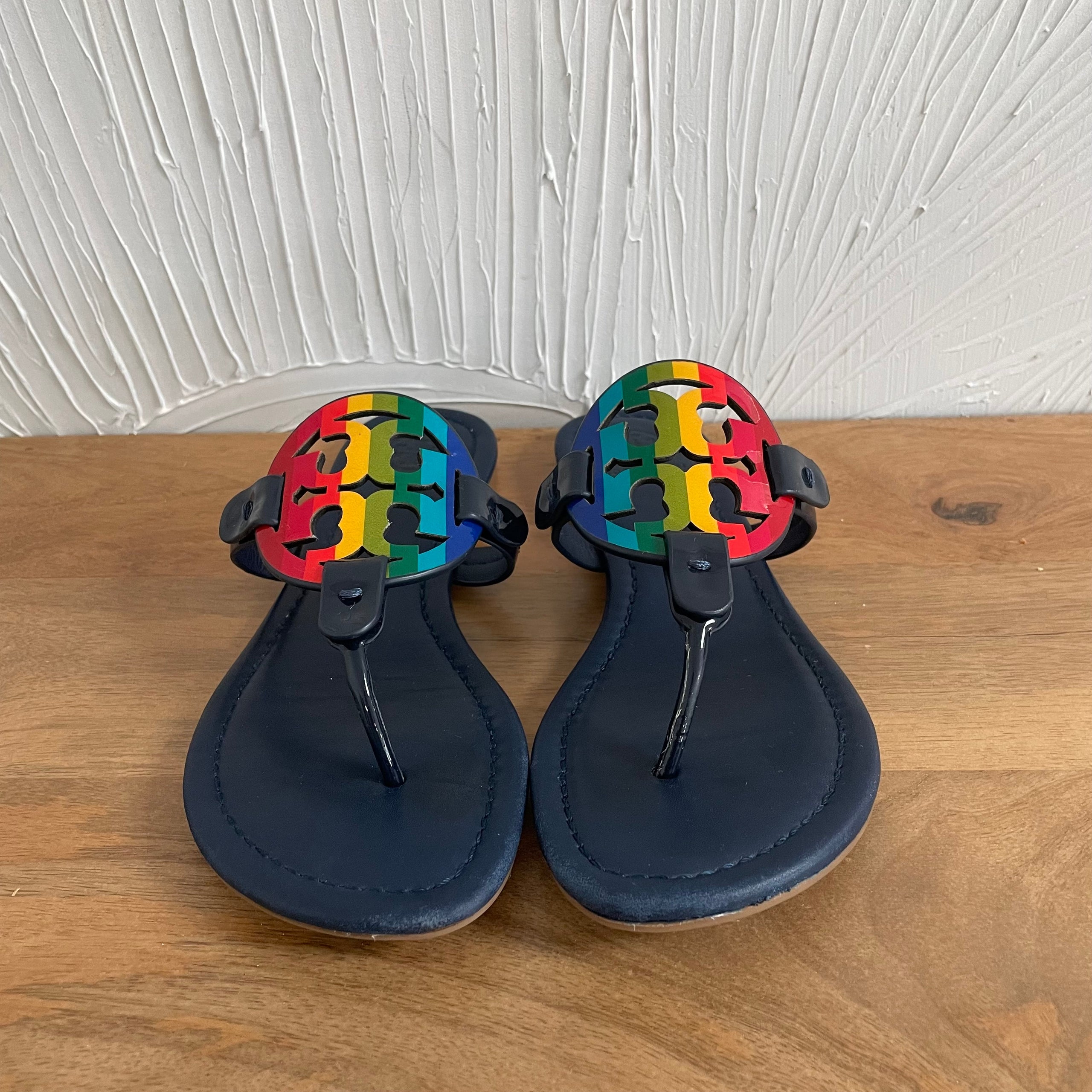 Navy miller sandals best sale