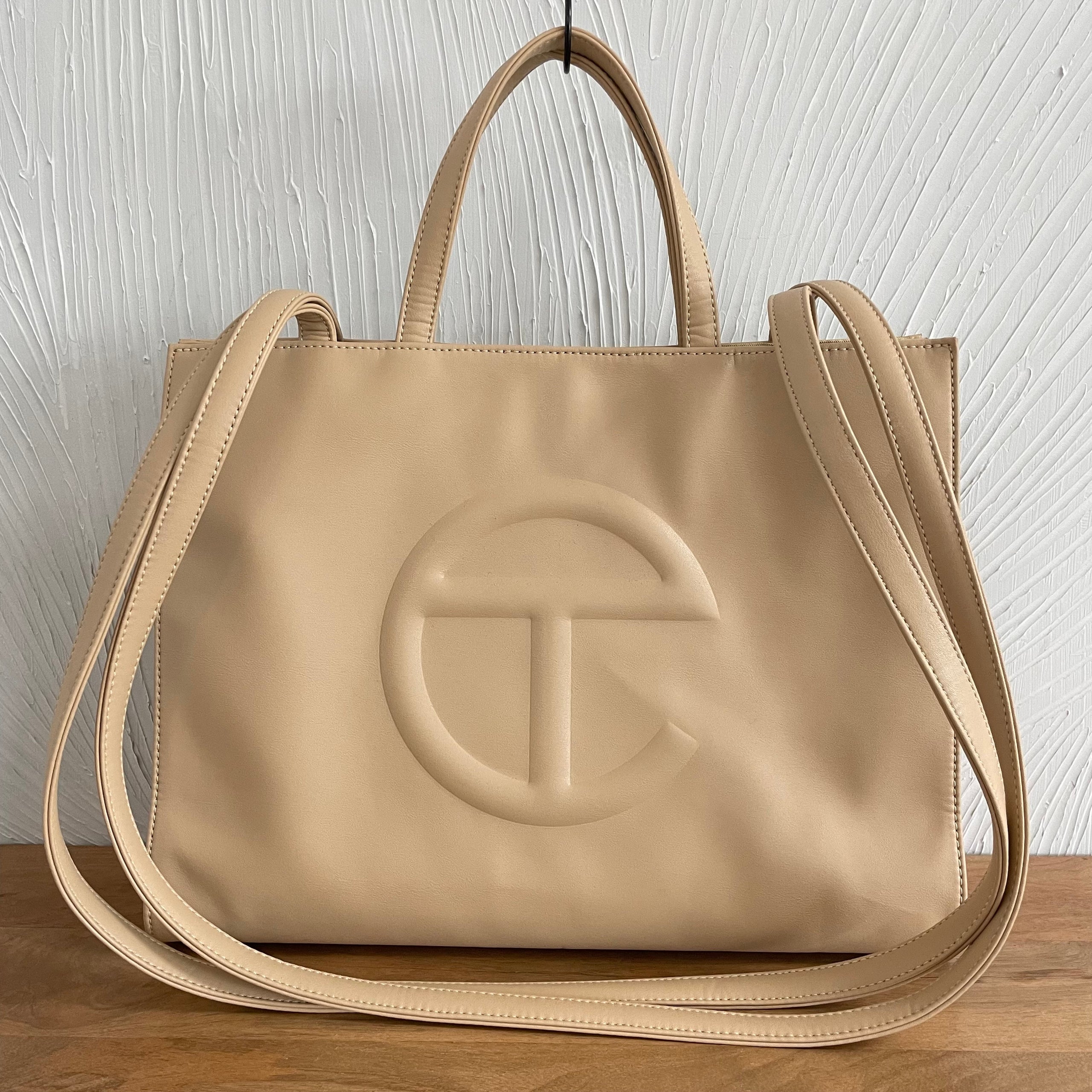 Telfar Cream Shopping Bag Medium