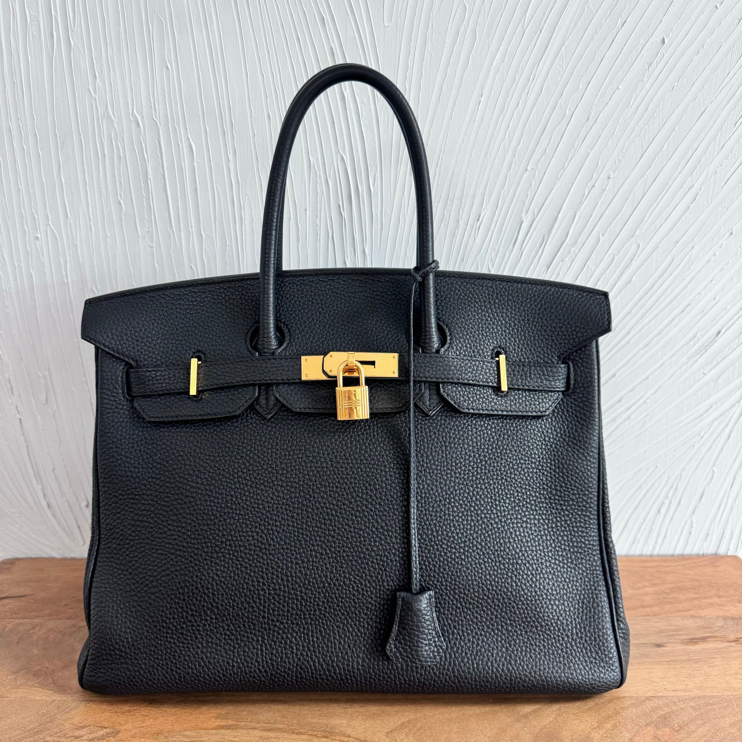 Hermes birkin 35 black gold sale